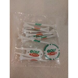 Golf Town Golf Ball Marker Tee‎ Divot Market Set New